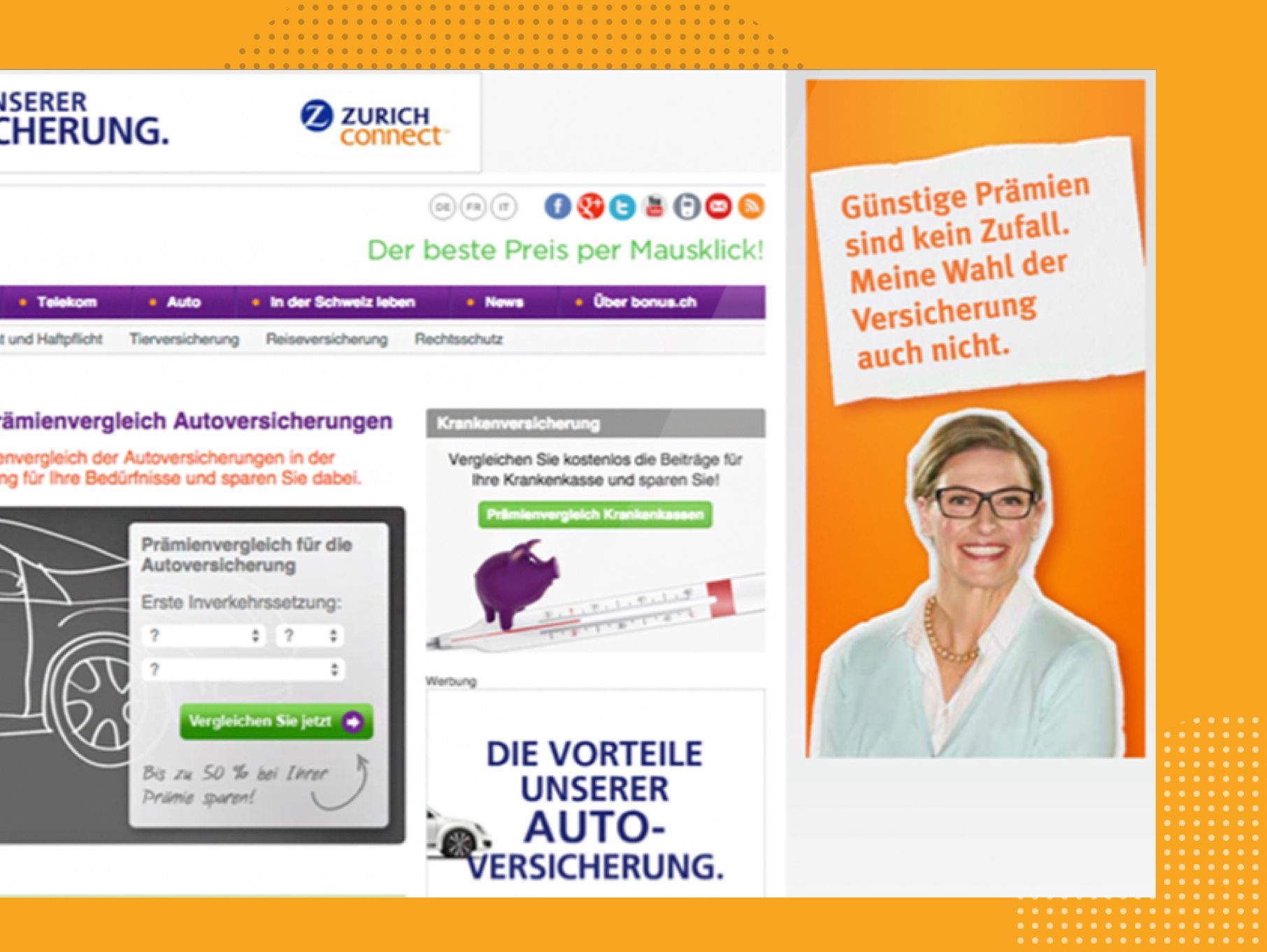 smile.direct - Ansicht Website